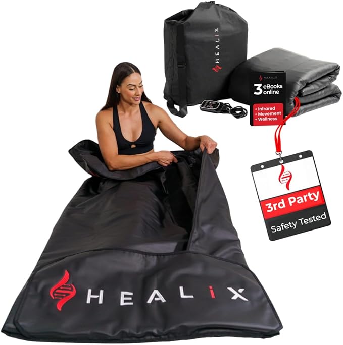 Healix Infrared Sauna Blanket Zero EMF | Portable Home Sauna Blanket by Unknown