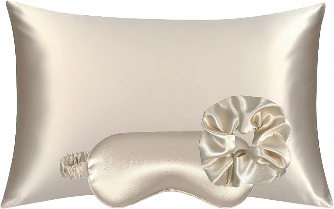 Vegan Silk Sleep Set, Vegan Silk Pillowcase by KISMETICS