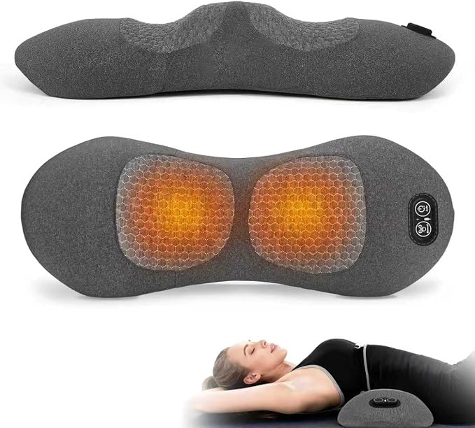 3-in-1 Electric Back Massager Pillow, Rechargeable Lumbar Support Cushion by Unknown