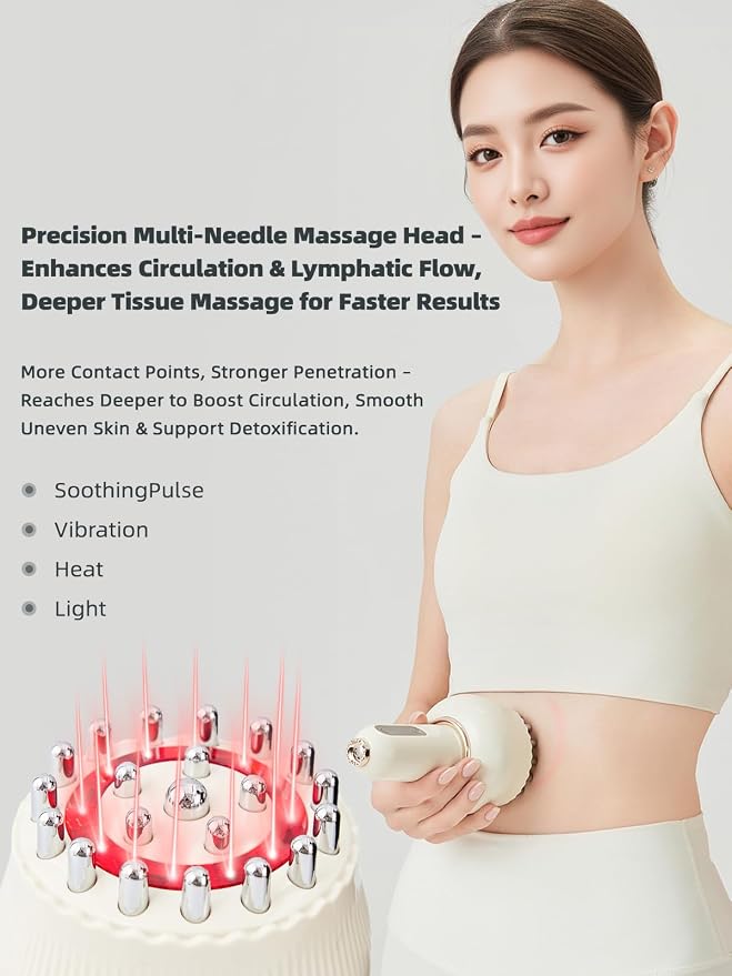Yuonry Lymphatic Drainage Massager & Anti Cellulite Massage Tool, Helps Reduce - Image 4