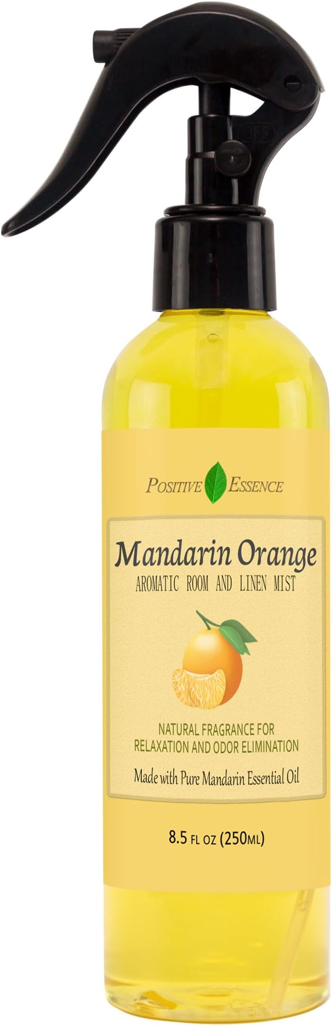 Mandarin Orange Linen and Room Spray, Natural Air Freshener Made by PositiveEssence