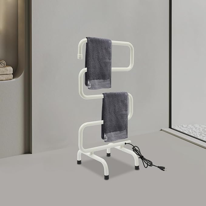 Electric Towel Warmer, S-Shaped Heated Towel Rack - Image 6