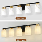 5-Light Bathroom Light Fixtures, Modern Vanity Lights, Living Room, E26 Base - Image 7