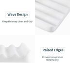 2 Pcs Soap Holder for Bathroom, Marble Soap Dish for Kitchen Countertop - Image 3