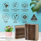 SSA Sandalwood Scented Natural Bar Soap 5 Pack, Australian Triple Milled - Image 3