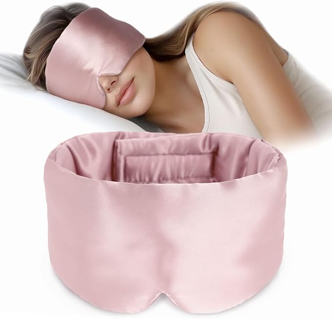 Silk Sleep Mask Soft Pressureless: 100% Mulberry Silk by OLESILK