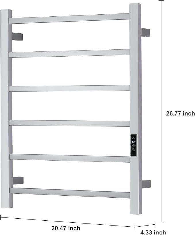 Heated Towel Racks for Bathroom, Wall Mounted Electric Towel Warmer Racks - Image 4