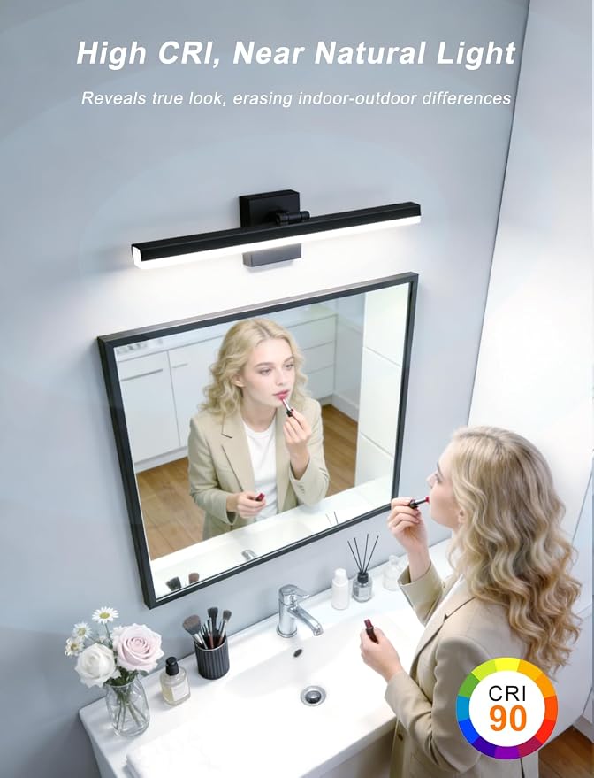 IZORRO Modern Bathroom Vanity Light 16 inch, 12W Dimmable Led Bathroom Light - Image 2