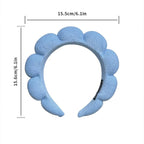 KVZVK Puffy Sponge Spa Hairband, 2 Pack - Image 5