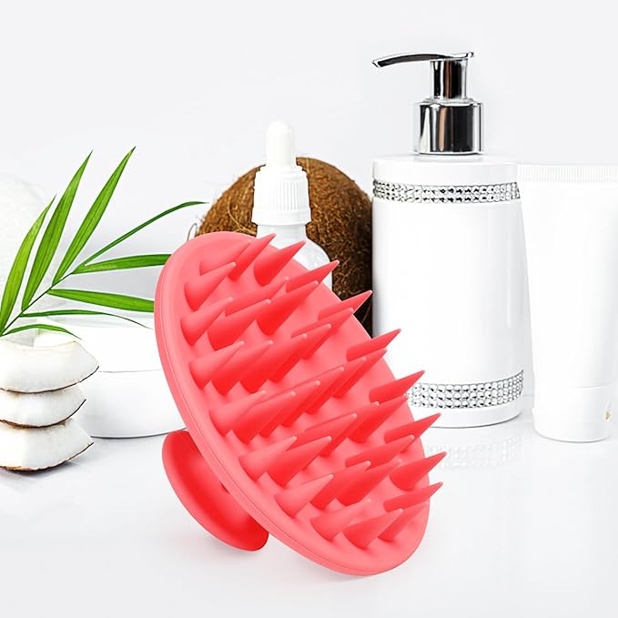 Meartchy Silicone Scalp Massager Shampoo Brush, Scalp Brush - Image 5