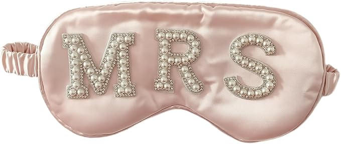 Bride Sleep Mask, Bride Eye Mask, Mrs Satin Bridal Eye Maskes Soft Sleep Maskes by SpringSummerDecor