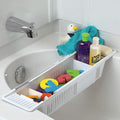 Plastic Bath Tray, Bathtub Holder Non-Slip Telescopic Bathtub Caddy Adjustable by HomDSim