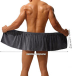 Men Boys Soft Wearable Bath Towel Short Pants Adjustable Mircofiber Towel Pool - Image 2