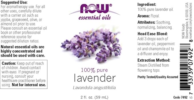 NOW Essential Oils, Lavender Oil - Image 2