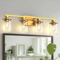 L LOHAS LED Gold Bathroom Light Fixtures by LLOHASLED