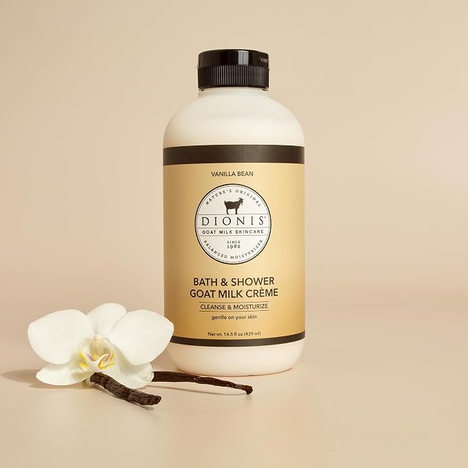 Dionis Bath & Shower Goat Milk Crème Vanilla Bean 14.5oz - Image 2