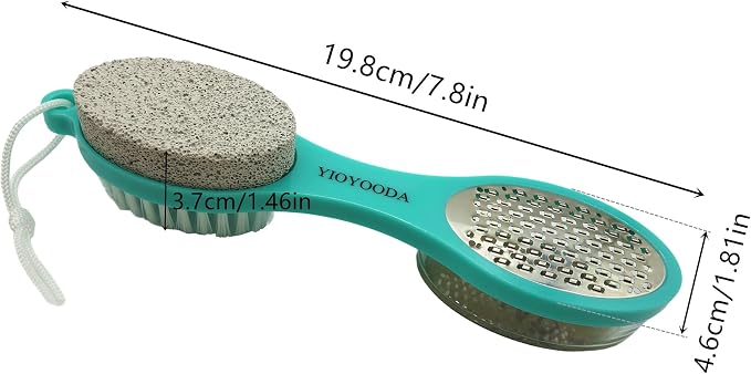 Foot File Callus Remover 5-in-1, Scrubber Brush, Stainless Steel Foot Rasp and - Image 5