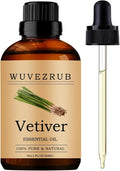 Vetiver Essential Oil, 60ML Pure and Natural by WUVEZRUB