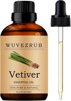 Vetiver Essential Oil, 60ML Pure and Natural by WUVEZRUB