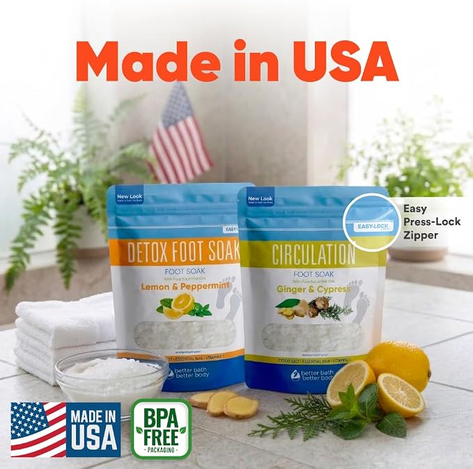 2 Pack Foot Soak Salts Bundle for DIY Foot Spa - Image 6