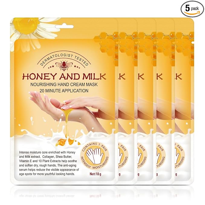 Hand Peeling Mask 5 pack, Hand Masks Moisturizing Gloves, Repairing Glove by Unknown