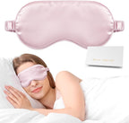 Silk Sleep Mask, Eye Mask for Sleep Women Men, Mulberry Sleeping Mask by Doitory