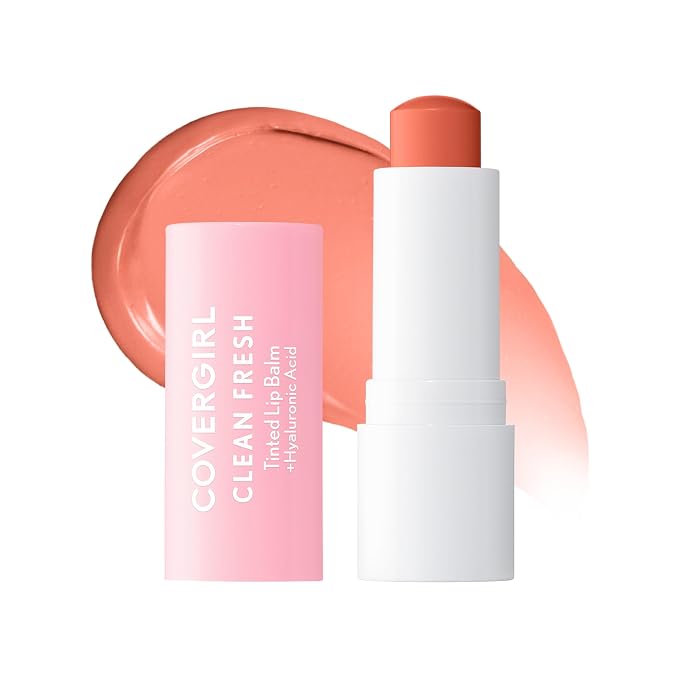 CoverGirl Clean Fresh Tinted Lip Balm, Vegan Formula, Natural Finish, Made by COVERGIRL