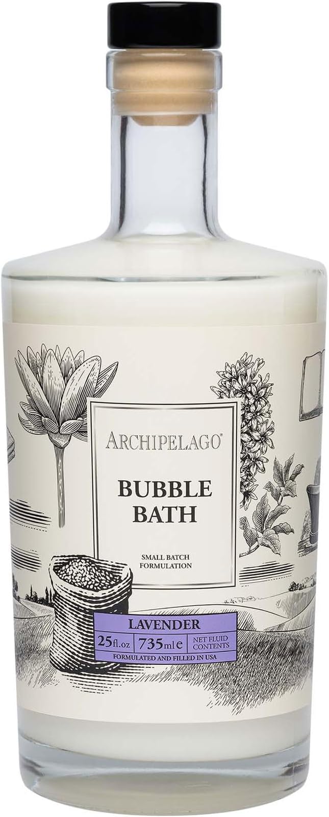 Archipelago Botanicals Luxury Lavender Bubble Bath, Moisturizing and Hydrating by Archipelago