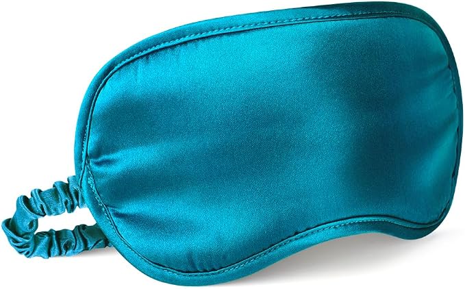 Breathable Silk Sleep Mask Blindfold, Elastic Blackout Eye Cover Headband by LULUSILK