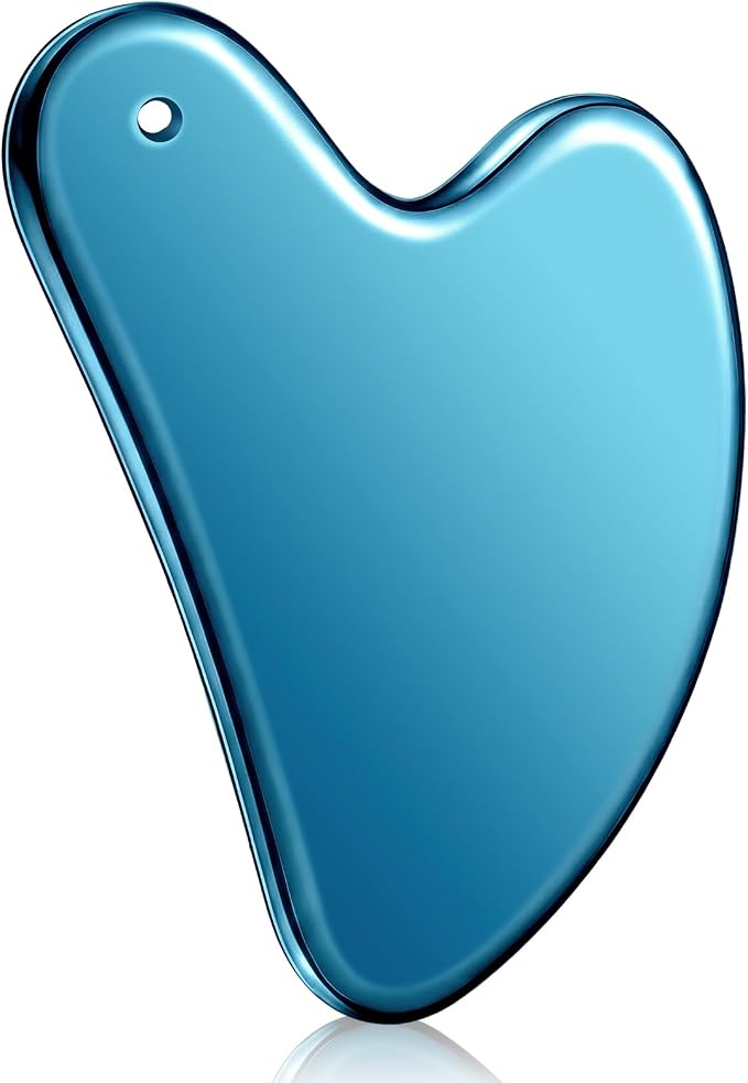 Nuanchu Stainless Steel Gua Sha Facial Tool, Metal Gua Sha by Nuanchu
