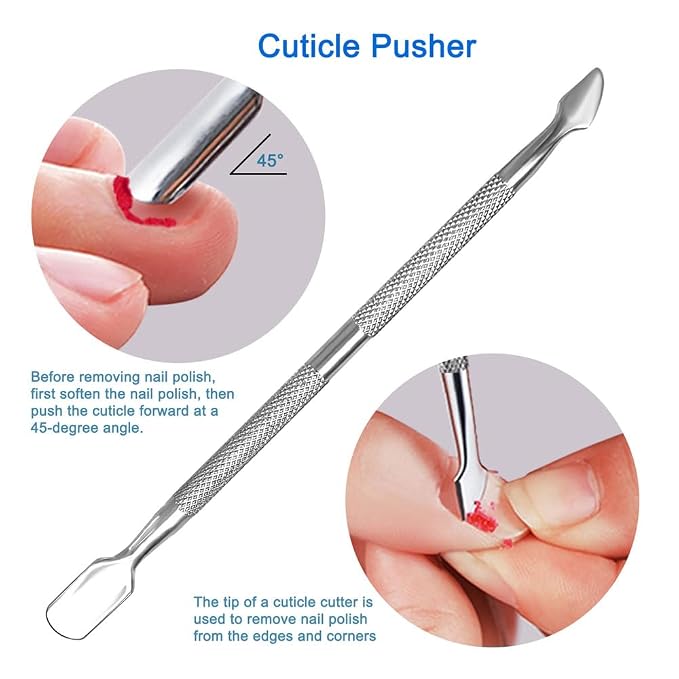 Professional Cuticle Nippers Set, Stainless Steel Manicure Kit - Image 4
