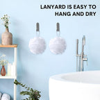 CHENGU 50 Pack Loofah Sponge Bath Sponge Shower Loofah Mesh Shower Ball Bath - Image 4
