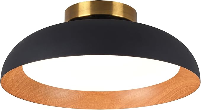 Bargeni Flush Mount Ceiling Light, 12.5 inch LED Ceiling Light Fixture by Bargeni