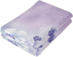Purple White Violet Floral Hand Towels - Image 7