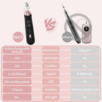 Professional Manicure Pedicure Kit, Cordless Electric Nail File Set, - Image 5