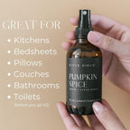 River Birch Pumpkin Spice Scented Linen and Room Spray | Home Fragrance | 4 oz - Image 2
