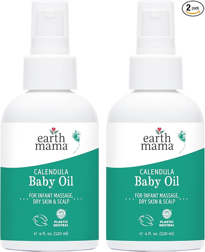 Earth Mama Calendula Baby Oil | Massage Oil by EarthMamaOrganics