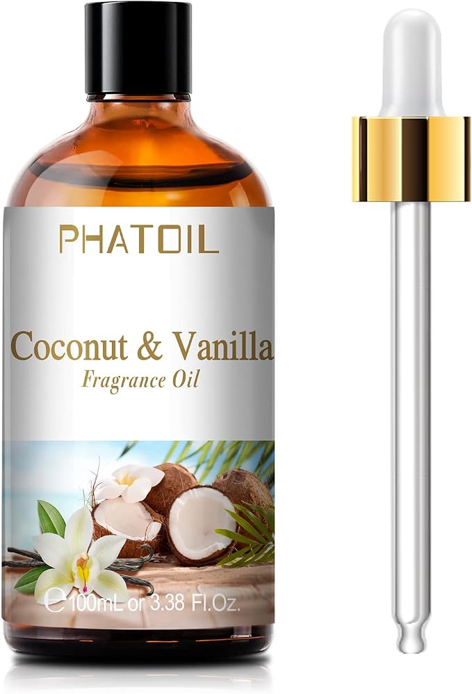 PHATOIL 3.38FL.OZ Coconut & Vanilla Fragrance Oils by PHATOIL