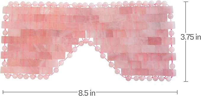 Eurow Luxe Natural Rose Quartz Eye Mask - Image 8