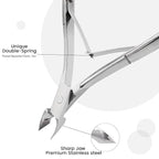 Cuticle Trimmer Cuticle Nippers, Professional Stainless Steel Cuticle Cutter - Image 2