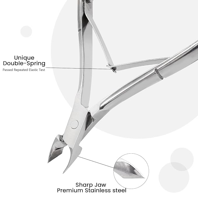 Cuticle Trimmer Cuticle Nippers, Professional Stainless Steel Cuticle Cutter - Image 2