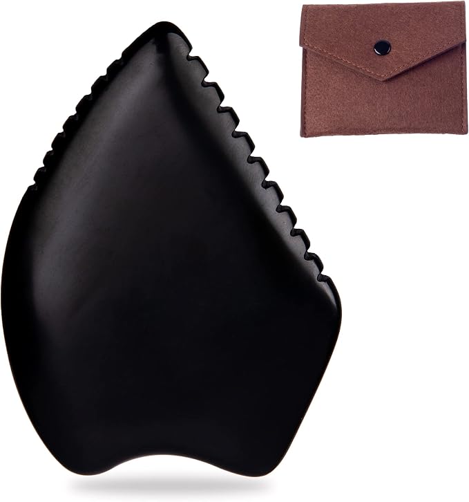 Gua Sha Facial Massage Tools, BianStone Traditional Face & Body Massage Tool by YUANCHUPIN