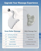 Stainless Steel Gua Sha with Eye Roller, 2026 Updated 2 in 1 Swan Shaped Face - Image 5