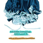 Adjustable Silk Satin Bonnet Hair Care Caps - Image 3