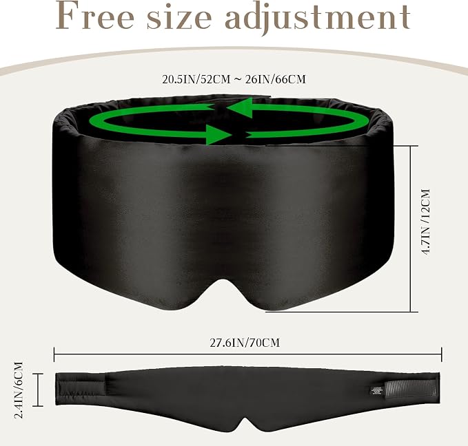 SECZIPE 100% Mulberry Silk Sleep Mask Eye Mask - Image 5