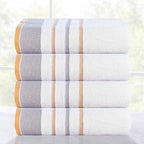 CASA COPENHAGEN White Bay 4Pcs 100% Egyptian Cotton Designer Hand Towels Gift - Image 3