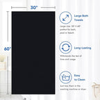 HOMEXCEL Bath Towel Set Pack of 4, 30 x 60 Inches Large Microfiber Bath Towels - Image 4