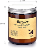 Aromatherapy Candles, 2 Pack Lavender Eucalyptus Scented Candles Stress Relief - Image 6