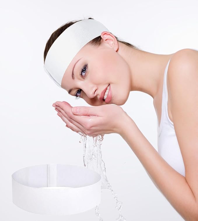 Disposable Facial Spa Headbands Elastic Hair Wrap - Image 5