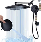 Black Large High Pressure Filtered Shower Head - Image 2
